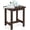 Coffee, variant on Outdoor Side Table, HIPS Adirondack Small Single Table, Waterproof Square Outside Table, Balcony Modern End Tables for Patio, Pool, Beach, Porch, Deck, Indoor or Outdoor Use, Brown