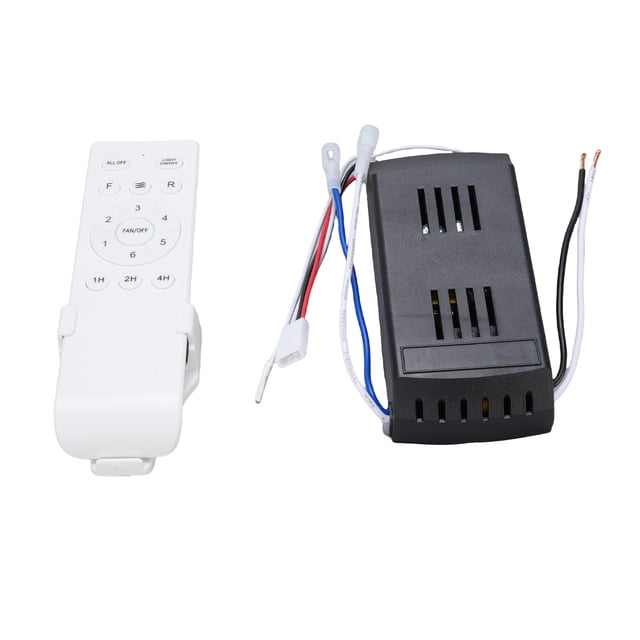 Kit de Control Remoto del Ventilador de Techo, Prueba de Caída 6 Velocidadas de Control de Ventilador de Techo de ABS Receptor para Casa