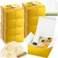 thumbnail image 1 of Juego de cajas de regalo Critiin de 20 x 20 x 10 cm, 8 piezas, kit de papel dorado para bricolaje, 1 of 7