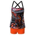 thumbnail image 1 of Gibobby Trajes de Natación para Mujer Trajes de baño Tankini de dos piezas para mujer Trajes de baño casuales de verano con parte inferior(Rojo,G), 1 of 4