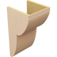 thumbnail image 5 of 12"W x 12"D x 24"H Wide Crestline Rough Cedar Woodgrain TimberThane Corbel, Primed Tan, 5 of 6