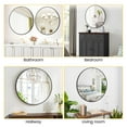 thumbnail image 5 of TROPOW Bathroom Mirror,36 Inch Black Round Mirror Wall Mounted Round Mirror for Bathroom Decor,Vanity Round Metal Mirror Decorative Round Mirror Wall Mounted Makeup Mirror, 5 of 8