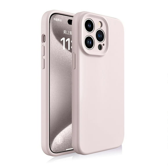 Case for iPhone 14 Pro Max Liquid Silicone Case, Triple-Layers Soft PC Gel Rubber Shockproof Anti-Dust Cover, Upgrade Camera Protection Scratch Resistant Slim Phone Case for iPhone 14 Pro Max, Pink