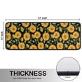 thumbnail image 5 of Kitchen Rugs Sets Of 2,Black Sunflower Bud Pattern Anti Fatigue Kitchen Mat Rugs Non Slip Washable,Decorative Kitchen Floor Mats for Kitchen,Sink,Laundry,17"x47"+17"x47", 5 of 5