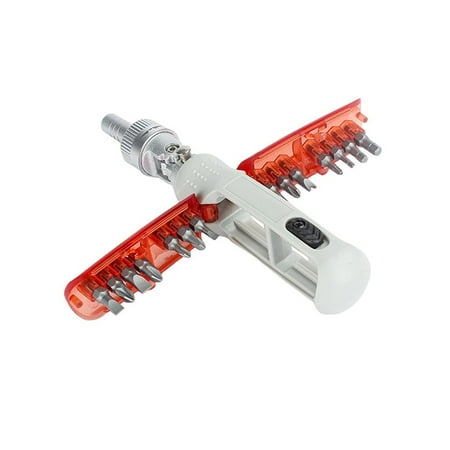 

Sufanic 15 In 1 Magnetic Ratchet Screwdriver Multifunctional Repair Manual Tool