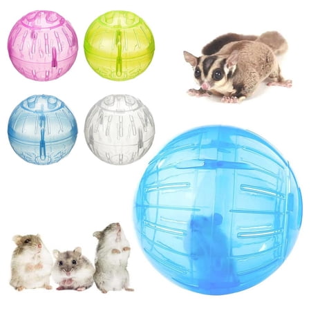 HAVELOR Acrylic Hamster Exercise Ball, 4 Inch Clear See-Through Design, Safe Playtime for Small Pets(blue,1pcs)