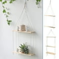 thumbnail image 1 of Fiudx Estante de Madera para Plantas, Macetero Colgante, Organizador Flotante, Decoración para Interior y Exterior, Solución Que Ahorra Espacio, Diseño Versátil, Tamaño 80 X 35 Cm, 1 of 7