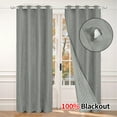 thumbnail image 6 of Thermal Curtains, Winter Insulated Noise Reducing Window Drapes, Thick Fabric Light Blocking Grommet Curtain for Home, 6 of 19