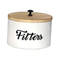 thumbnail image 3 of yuksok Farmhouse Coffee Filter Stand Food Storage Container Jar for Tea Coffee Home white, 3 of 9