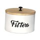 thumbnail image 3 of Caja de madera para filtros de café, organizador de granos de café, caja para guardar bolsitas de té, té y café. blanco, 3 of 9