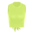 thumbnail image 5 of Conairie Women's Tank Tops Scoop Neck Sleeveless Stretchy Ribbed Knit Crop Basic Blouses Solid Color Y2K Camisole Shirts Green S, 5 of 5