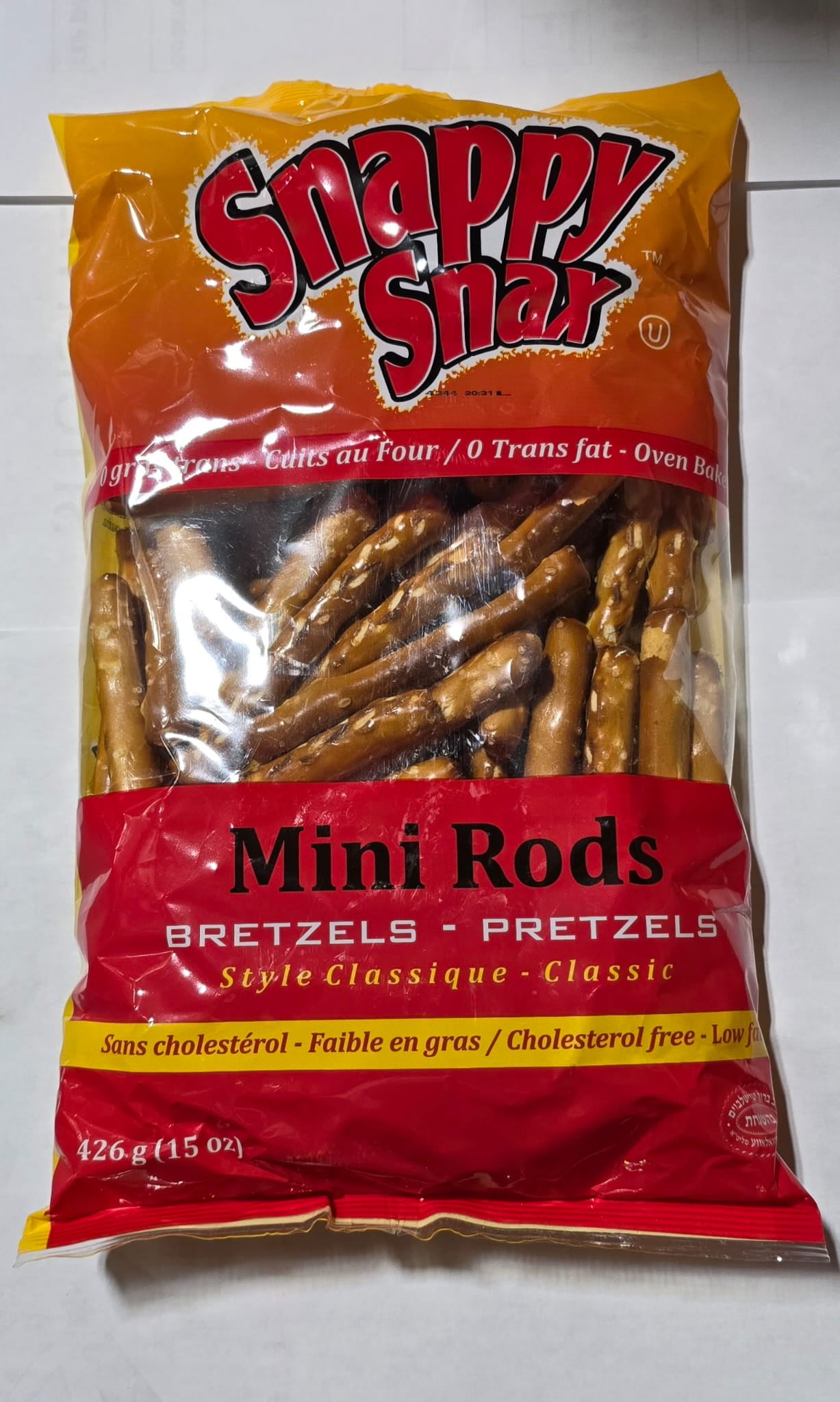 L - Pretzels Mini Rods, Snappy Snax L - Pretzels Mini Rods