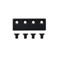 thumbnail image 1 of Slide Door Hardware Adaptor, Matte Black, 1 of 1