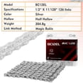 thumbnail image 2 of 8/9/10/11/12 Speed Bike/Bicycle Chain BUCKLOS BC-L/EL/SL for SHIMANO/SRAM/KMC Steel Gold/Silver 116/126 Link with Quick Link fit MTB/Mountain/Road Bike/BMX 1/2 x 3/32 1/2 x 11/128 Inch Universal, 2 of 7