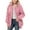 1#Pink, variant on Kiijoy Toddler Girls Oversized Hoodie Fleece Fuzzy Zip Up Hooded Sweatshirt, Sizes 3-4