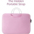 thumbnail image 6 of RAINYEAR Chromebook Case 11.6 Inch Laptop Sleeve Cover Compatible with 11-11.6 Notebook Computer Tablet, Protective Slim Padded Carrying Bag with Handle Strap Pocket for Men Women (Pink), 6 of 7