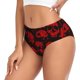 thumbnail image 2 of Fotbe Red Skulls Calzones Estampados para Mujer – Ropa Interior de Algodón, Cómoda, Suave y Elástica-X-Large, 2 of 6