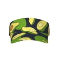 thumbnail image 2 of Kdxio Fresh Avocado Print Sun Visor Hat Golf Visor Adjustable Velcro Outdoor Sports Cap For Men Women, 2 of 7