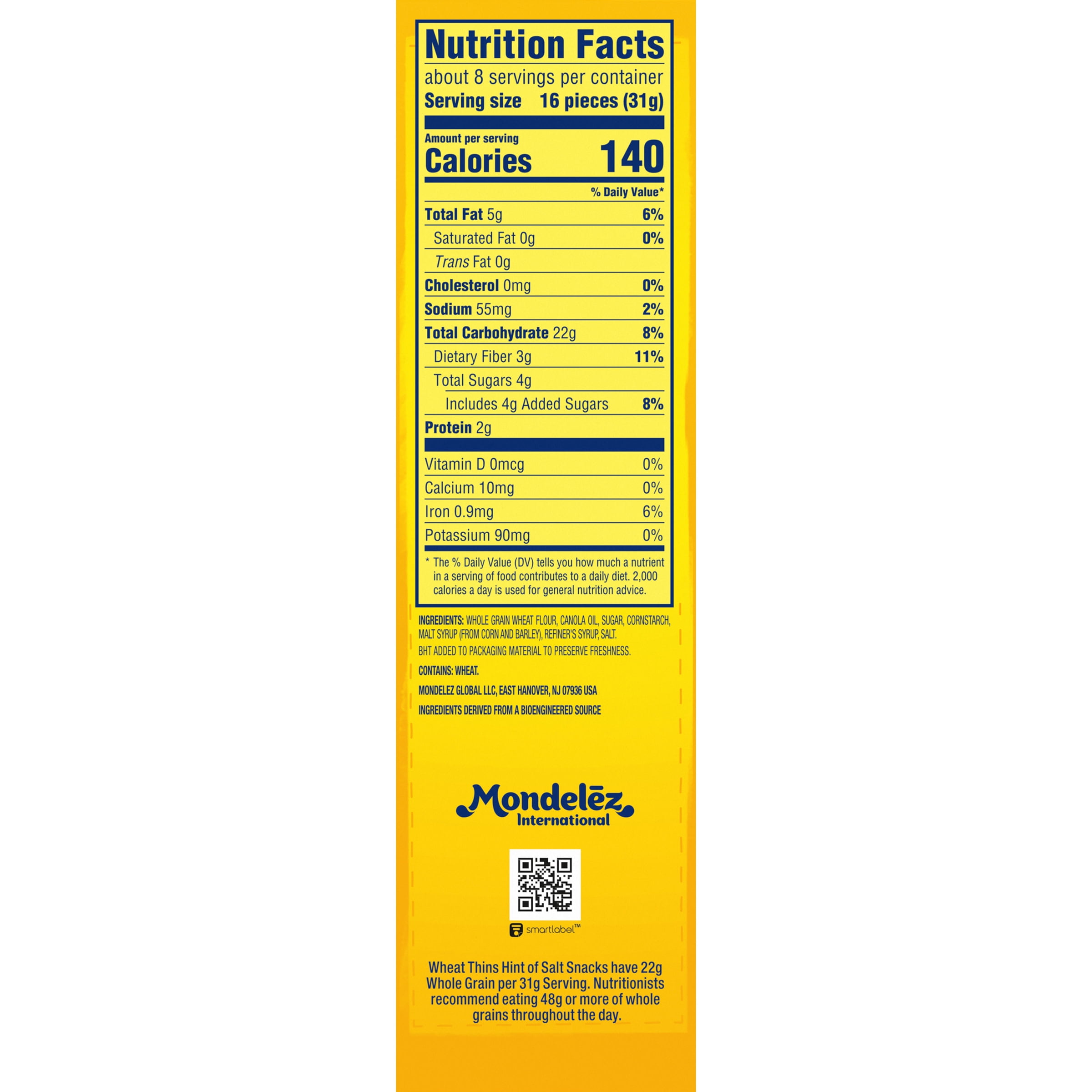 Wheat Thins Nutrition Label Besto Blog