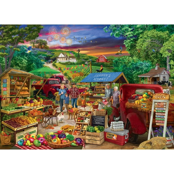 Farmer's Market Country Bumpkin 1000 Piece Jigsaw Puzzle