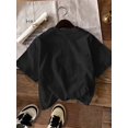 thumbnail image 2 of Girls' New York Graphic Tee - Casual & Comfy Short Sleeve Crew Neck, Lightweight Knit Fabric, Perfect for Summer - Black & White, 2 of 6