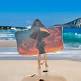 thumbnail image 2 of Yayeee Kids Hooded Towels Toddler Soft Absorbent Beach Bathing Wrap 50" x 23.5", Astronaut at Dawn, 2 of 5