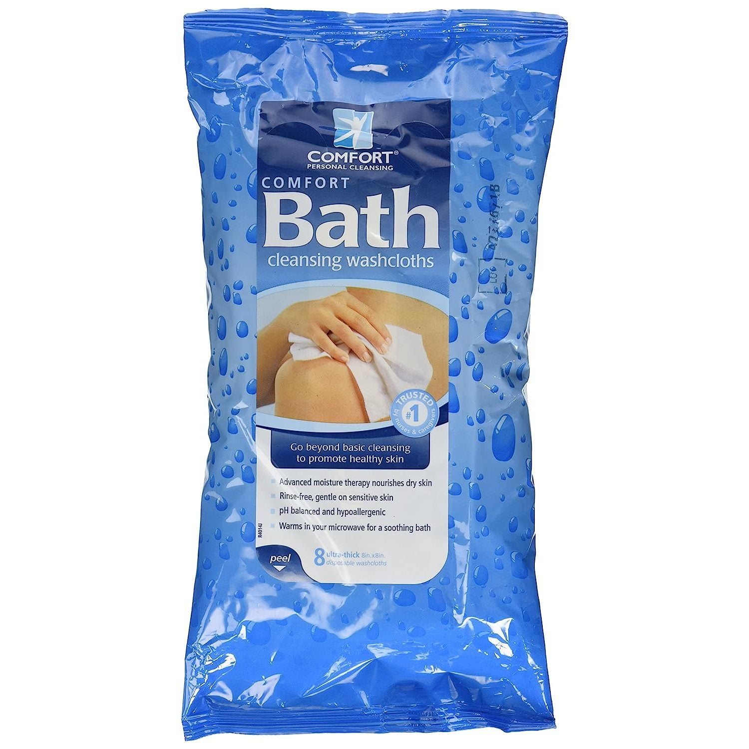 Comfort Bath Cleansing Washcloths 8Count