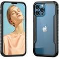 thumbnail image 1 of Compatible with iPhone 13 Pro Max Case, 2 in 1 Heavy Duty [Military Grade] Shockproof Drop Protection Case Compatible with iPhone 13 Pro Max 6.7inch,Black, 1 of 8
