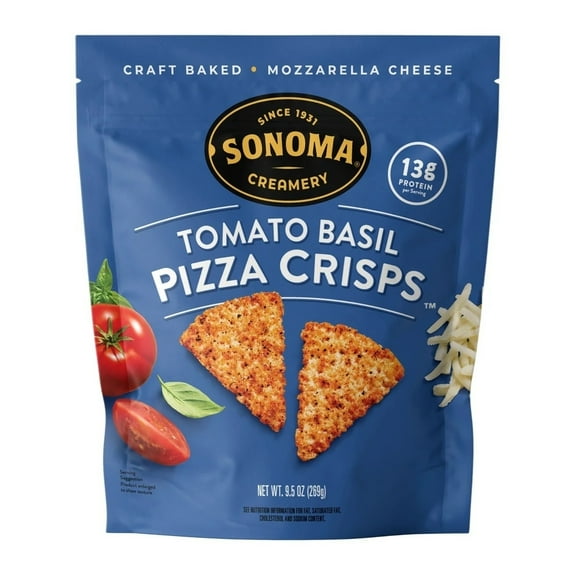 Sonoma Creamery Tomato Basil Pizza Crisps, 9.5 Ounce