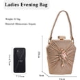 thumbnail image 6 of Rhinestone Evening Bag for Women Sparkly Sequin Clutch Bag Bridal Wedding Purse Crystal Handbag Glitter Shoulder Bag, 6 of 6