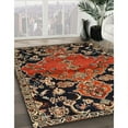 thumbnail image 3 of Ahgly Company Machine Washable Indoor Square Traditional Vermilion Red Area Rugs, 3' Square, 3 of 7