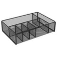thumbnail image 6 of Jetcloudlive Paper Plate Organizer for Countertop Mesh Silverware Utensil Caddy 6 Compartments Metal Utensil Holder Multifunctional Flatware Organizer for Spoon Fork Plate Napkins Cup Party Camping, 6 of 10