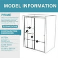 thumbnail image 4 of ExBrite 60" Sliding Framed Aluminum Shower Door with Clear Glass in Matte Black, 4 of 11