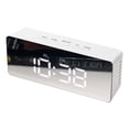 thumbnail image 1 of ZheElen Digital LED Alarm Clock 12H 24H Alarm Snooze Function Mirror Clock Indoor Thermometer Electronic Clocks USB, 1 of 9