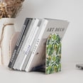 thumbnail image 6 of Lsque Green Tropical Printed Wood Bookends,Non-Skid Bookend for Shelves,Heavy Duty Support Bookends,Non-Slip Foam Pads for Office, Home, and Library,1 Pair, 6 of 8