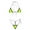 Green, variant on Bikini Set for Women Extreme Triangle Top G String Swearwear Sexy Multi Clour Tie Side Mini Bathing Suit Green Free Size