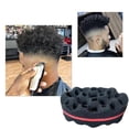 thumbnail image 4 of Cepillo de esponja para rizos en cabello afro con formación de rizos definidos y patrones de rizos duales., 4 of 5