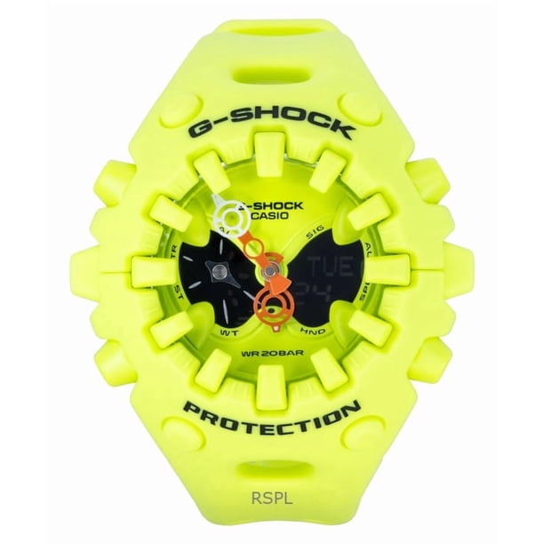 Casio Reloj Unisex G-Shock Analógico-digital con Correa de Resina y Esfera Verde de Cuarzo GA-V01-9A, 200 M