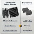 thumbnail image 4 of Cyclingdeal 1.5"" Bicycle Pedal Blocks For Child Kids Bikes - 1 Pair 3.75""X3.3"" Large - Bring The Pedals Closer To Rider - Secure & Comfortable Riding, 4 of 5
