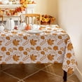 thumbnail image 1 of Fall Rectangle Tablecloth 60 x 102 Inch, Thanksgiving Autumn Harvest Brown Maple Leaf Table Cloths, Waterproof Stain Resistant Farmhouse Table Cover for Thanksgiving Holiday Dinner Party, 1 of 6