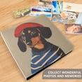 thumbnail image 4 of FORMRS 3 Ring Photo Album 4"x6" Self Adhesive Large Capacity PU Leather Cover, Dog Artist, 4 of 8
