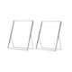 thumbnail image 1 of Silver Floating Picture Frame Set Of 2, Gift Metal Glass Photo Frames, For Tabletop Display Vertica, 1 of 5
