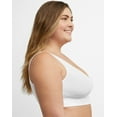 thumbnail image 3 of Hanes Just my Size Women's Plus Size Pure Comfort Front-Close Wirefree Bra Style 1274, 3 of 5