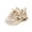 Beige -AR18, variant on Domzle Toddler Girl Boy Walking Shoes Tennis Sneakers Wide Dinosaur Design Soft Rubber Sole Breathable Outdoor Running Casual Pink
