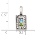 thumbnail image 3 of 14K White Gold Family Jewelry Diamond Semi-Set Pendant XMPW41/2, 3 of 3