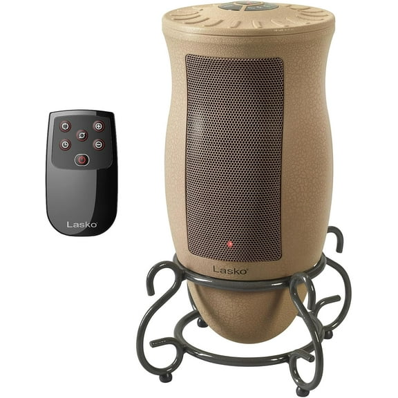 Oscillating Designer Ceramic Tower Space Heater for Home with Adjustable Thermostat, Timer and Remote Control, 16 Inches, 1500W, 6435