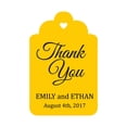 thumbnail image 1 of 100 PCS Custom Made Hang Tags Personalized Wedding Favor Thank You Gift Tags, 1 of 1