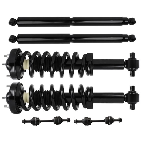 SCITOO Front Struts Rear Shocks For 2015-2017 For Ford For F-150 2.7L,2015-2017 For Ford For F-150 3.5L,2015-2017 For Ford For F-150 5.0L Front Sway Bar Kit 4PCS
