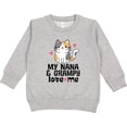 thumbnail image 2 of Inktastic Nana and Grampy Love Me Cat Toddler Sweatshirt, 2 of 4