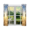 thumbnail image 3 of MYPOP Field with Gold Barley and Road in Sunset Window Curtain Kitchen Curtain 26x39 inches (Two Pieces), 3 of 3